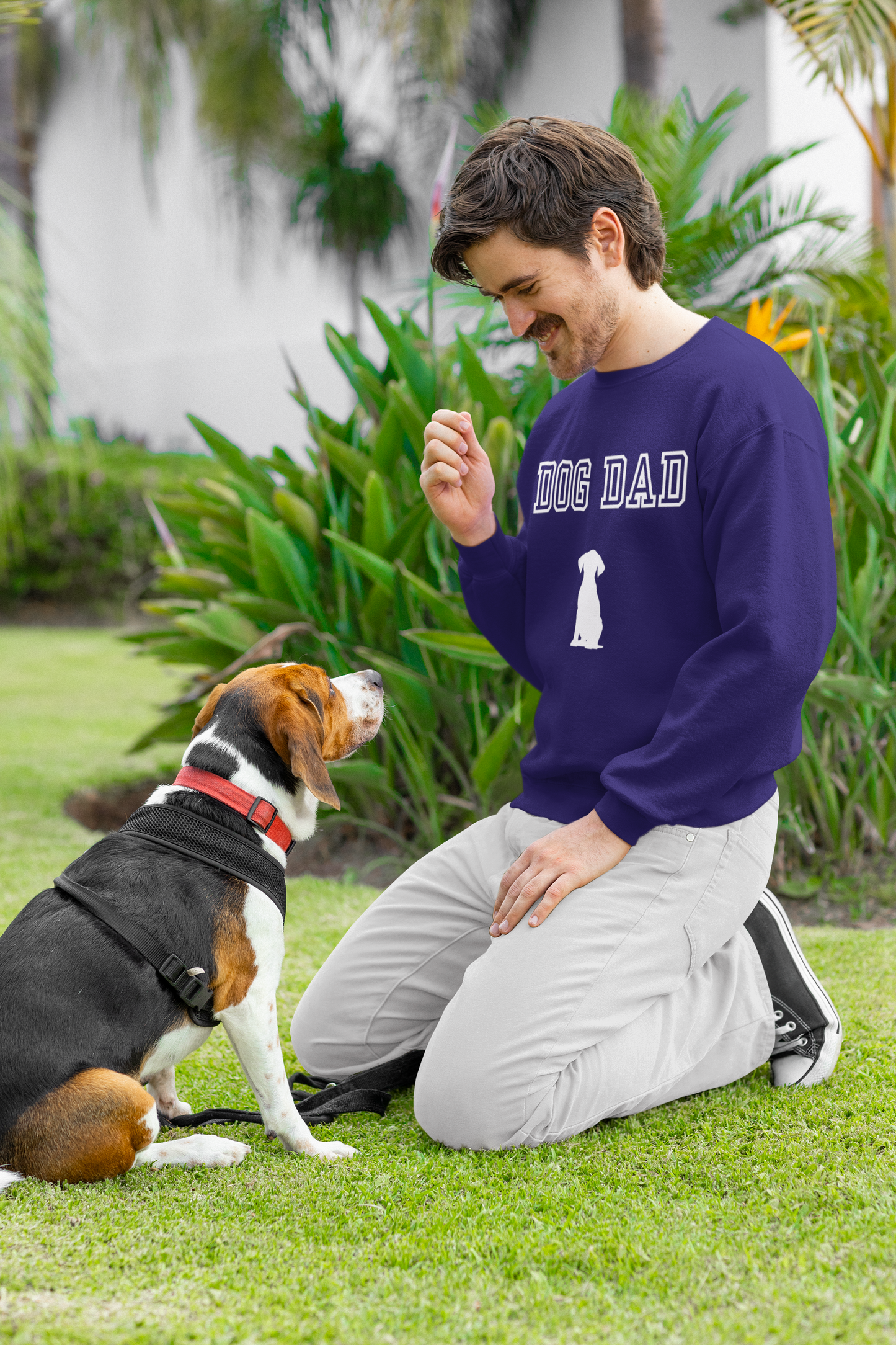 "Dog Dad" Blue Sweatshirt