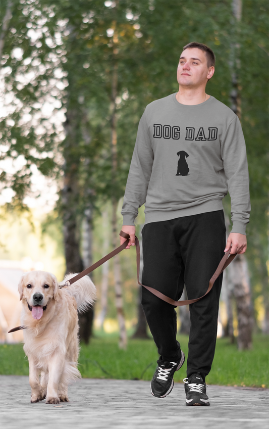 "Dog Dad" Gray Sweatshirt