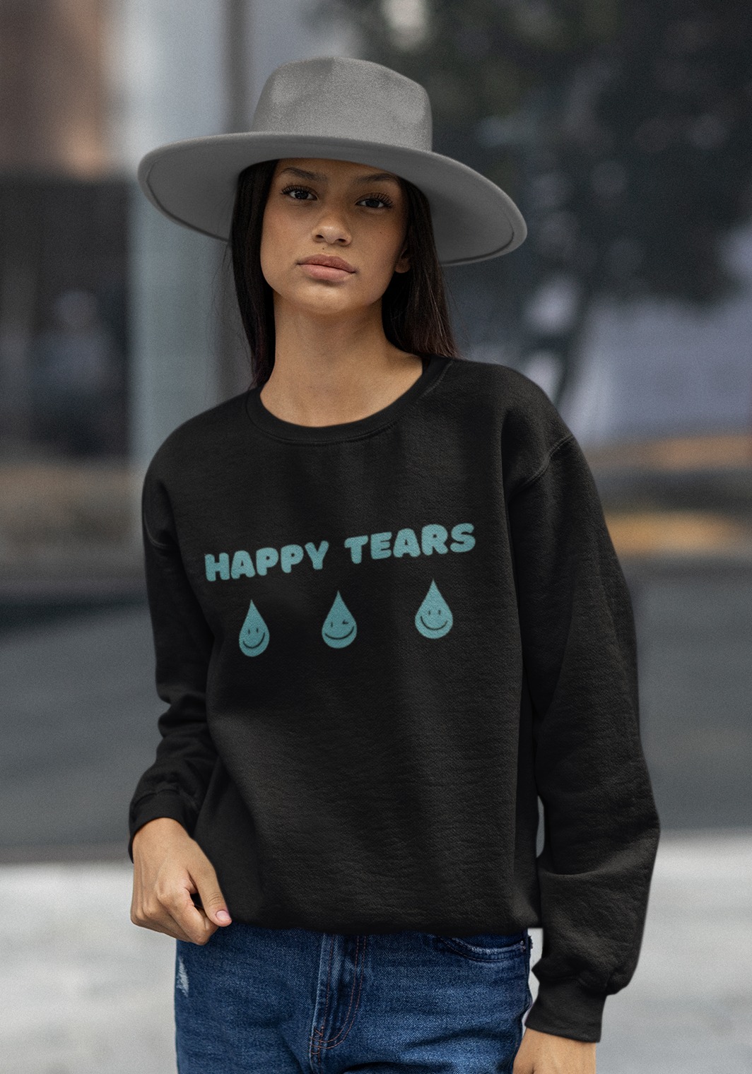 "Happy Tears" Sweatshirt (Unisex)