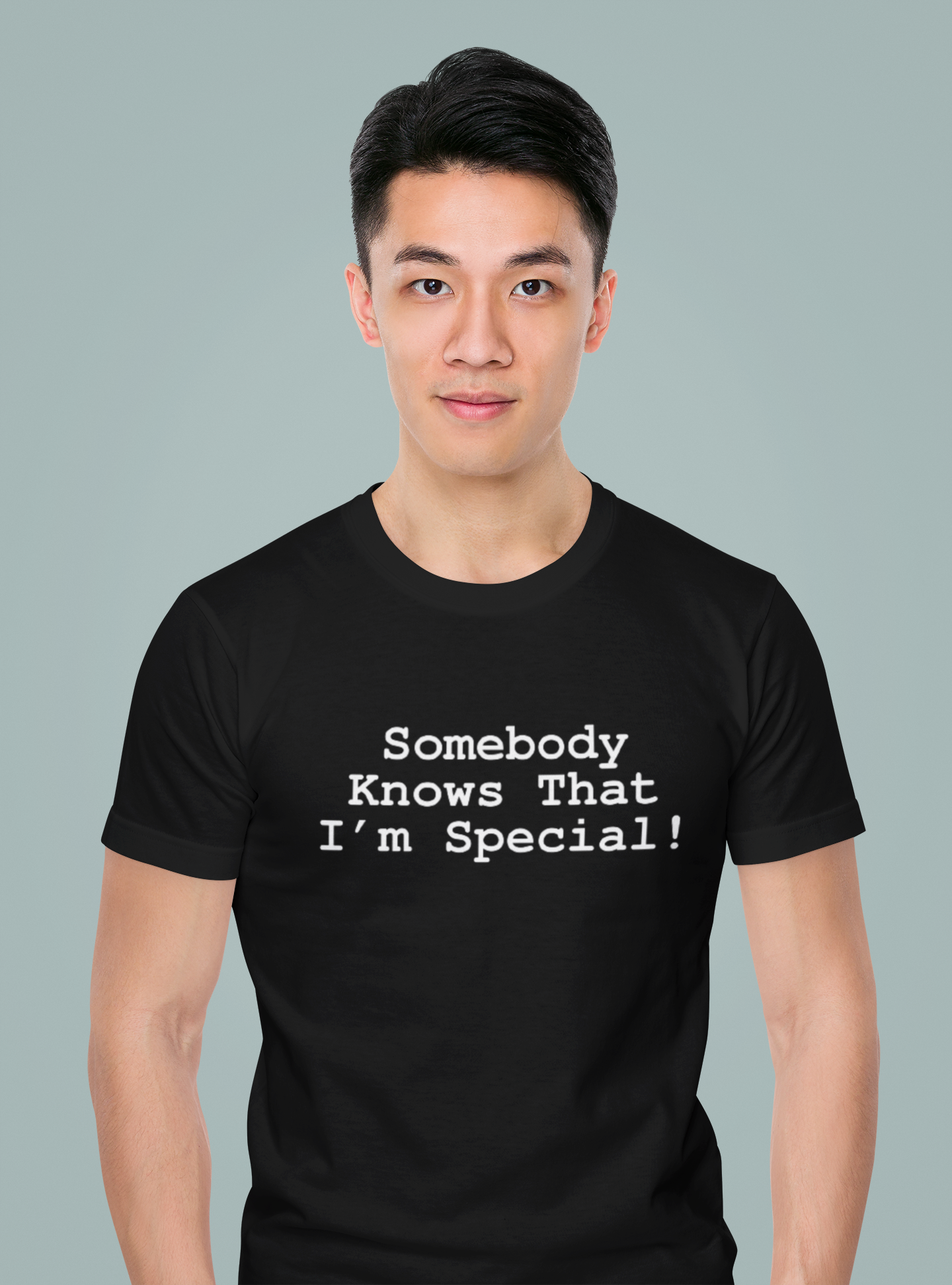 "Somebody Knows That I'm Special" Black T-Shirt