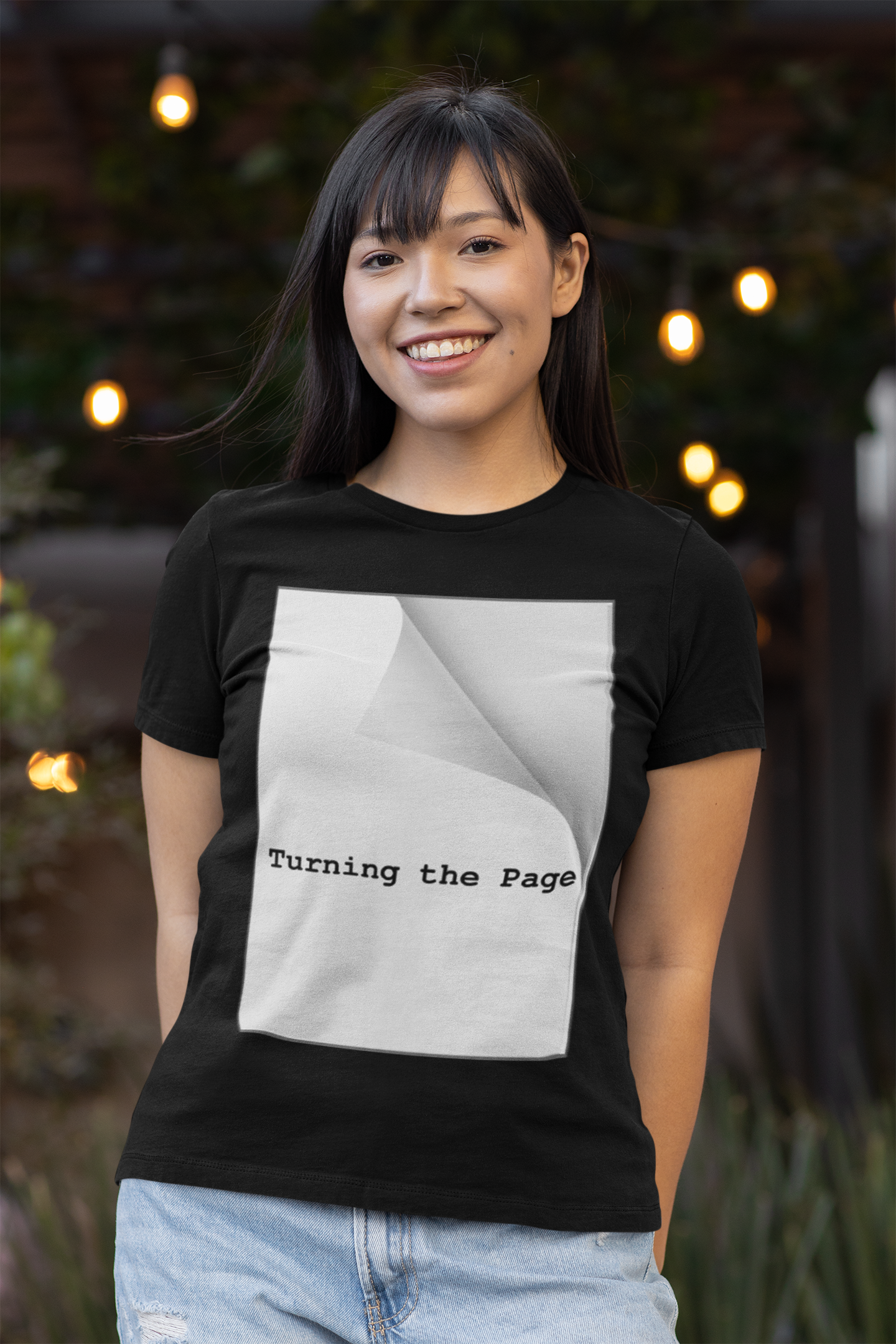 "Turning the Page" Black T-Shirt