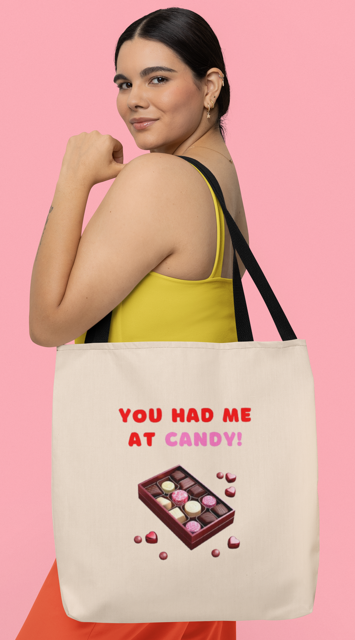 "You Had Me At Candy" Tote Bag